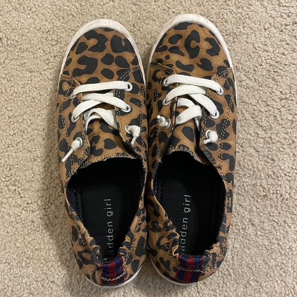 Madden Girl Shoes Madden Girl Leopard Print Sneakers Poshmark